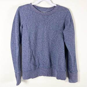 Tek Gear Women's Blue Sweater Sweatshirt Size Medium Basic Capsule Gym Outdoors